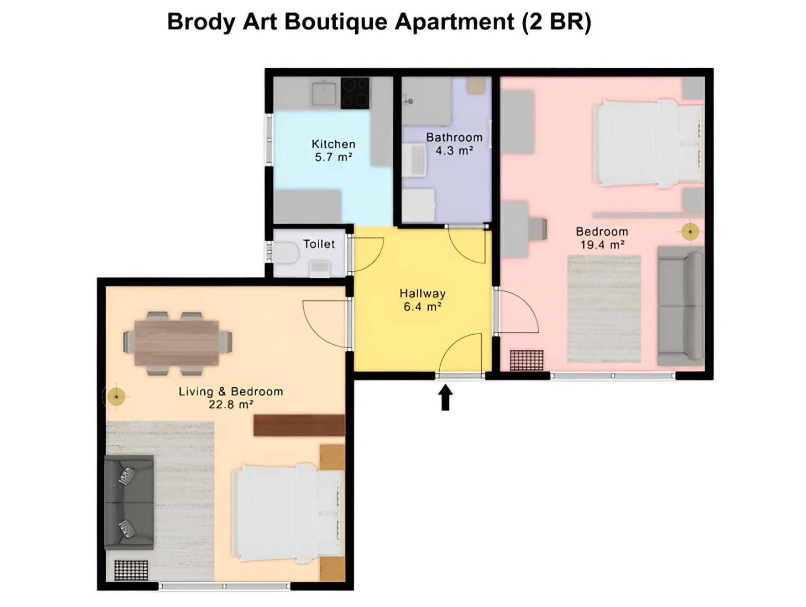 Brody Art Boutique Apartments Budapest Camera foto