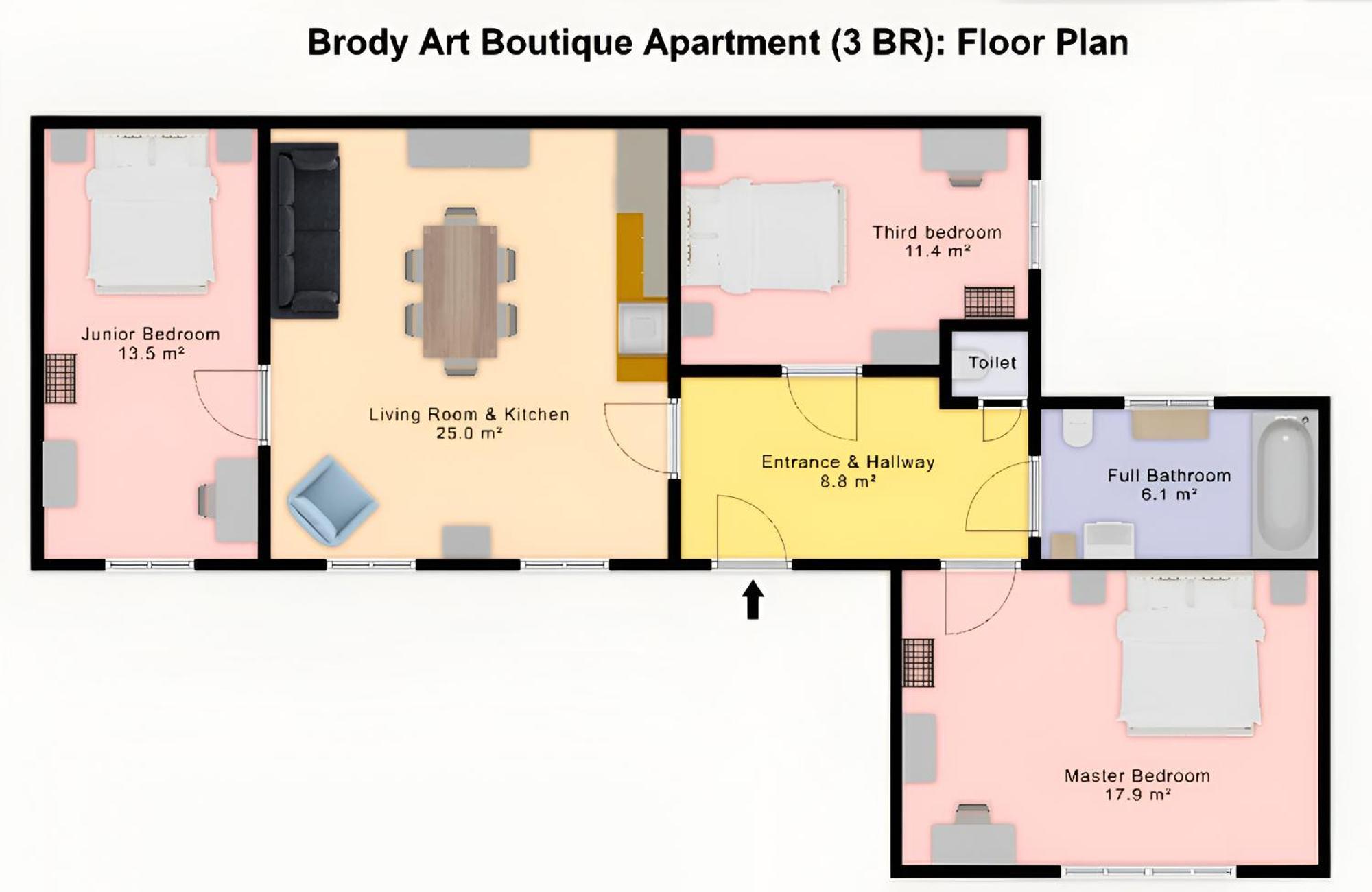 Brody Art Boutique Apartments Budapest Camera foto